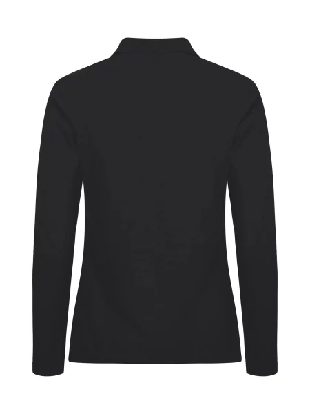 Clique Manhattan L/S Polo z długim rękawem – czarny