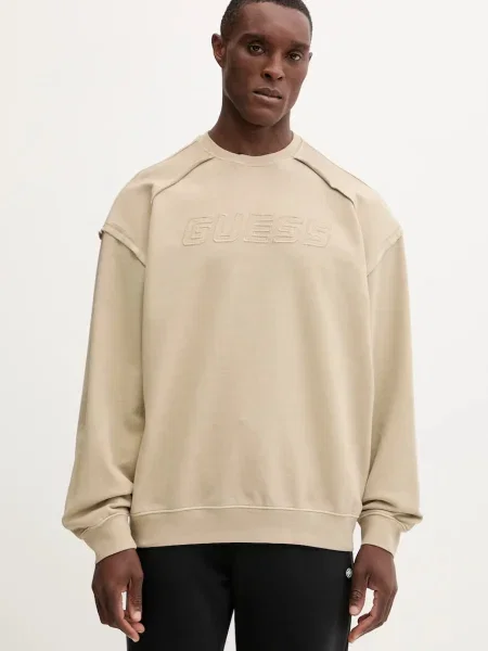 Суитчър Guess с апликация бежово