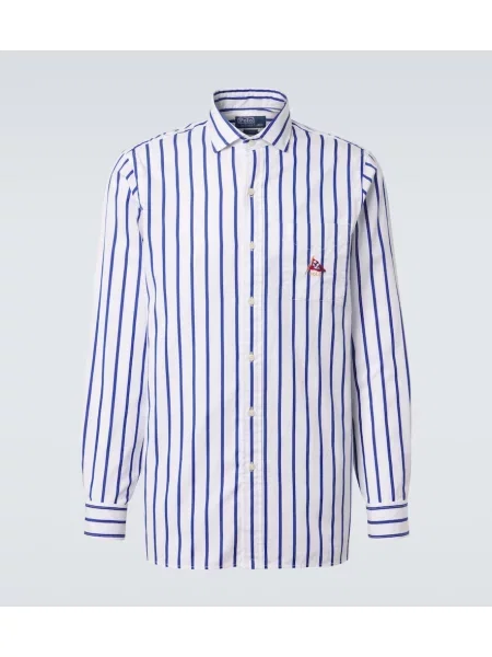 Cămașă Polo Ralph Lauren cu dungi alb
