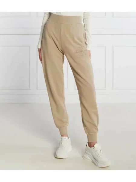Calvin Klein Jeans Jogger nadrág bézs