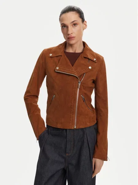 Serge Pariente Шкіряна куртка Oxford Vs коричневий