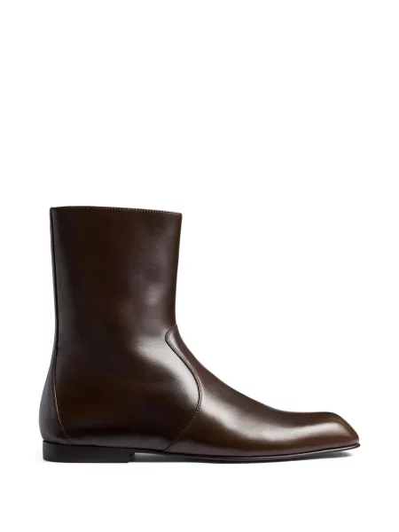 Zkrácené polokozačky Khaite hnědé