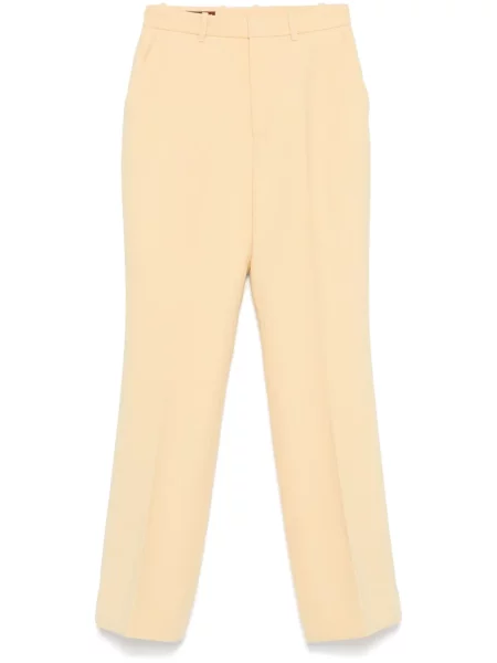 Spodnie Gucci wełniane żółte