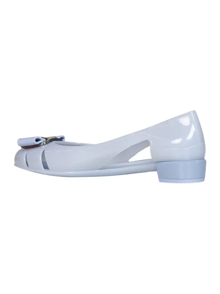 Balerinki Ferragamo niebieskie