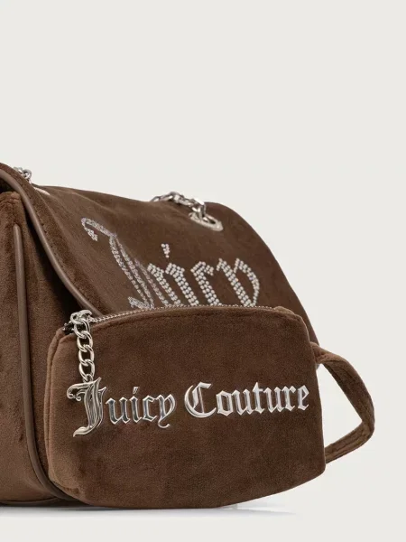 Велюровая сумка через плечо Juicy Couture