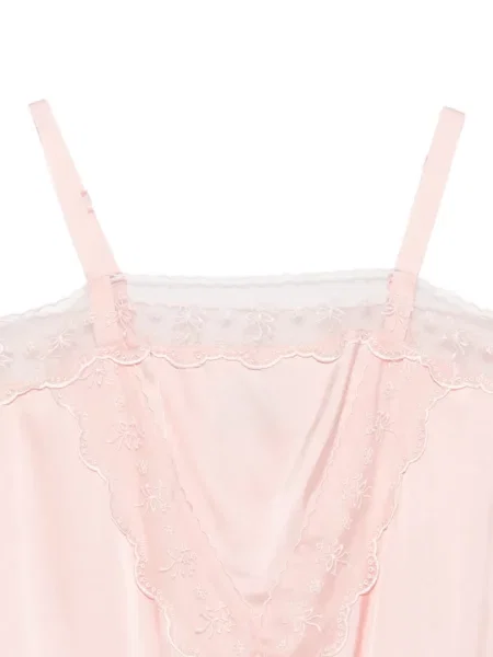 Rochie mini Simone Rocha din dantelă roz