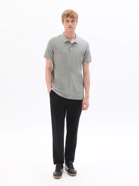 Tricou polo Celio gri