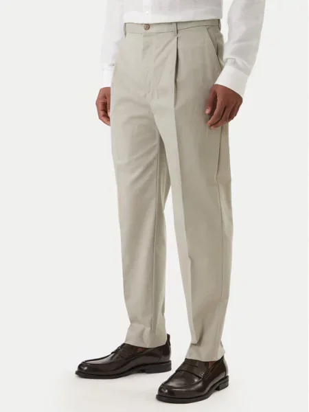 Calvin Klein Chino hlače Tapered Fit bež