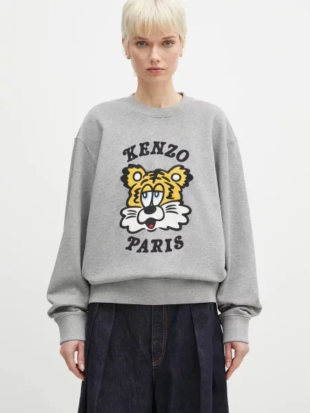 Bombažen pulover Kenzo x Verdy siva