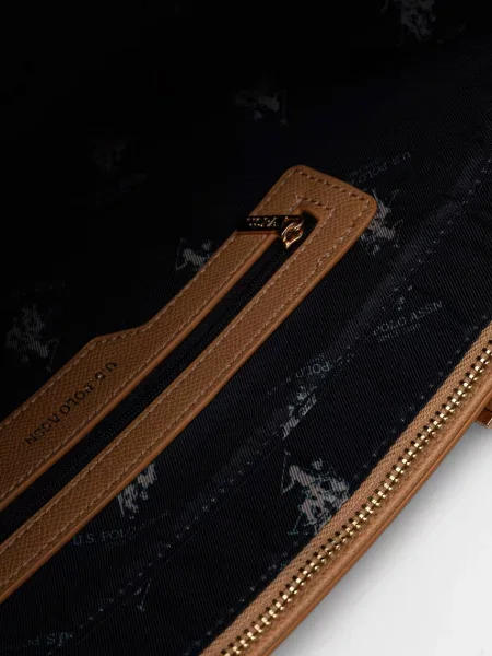 Műbőr shopper táska U.s. Polo Assn. barna