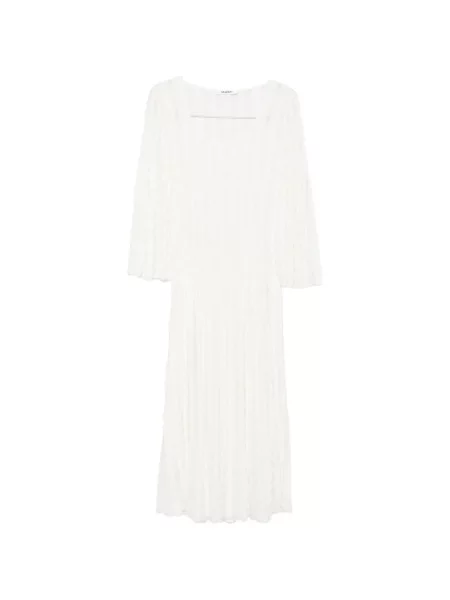 Lung rochie midi Antonino Valenti tricotate alb