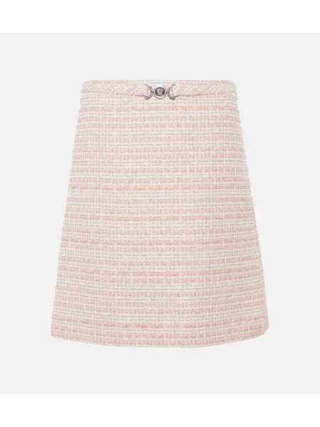 Fustă Versace din tweed roz