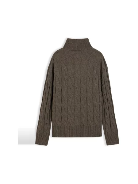 Pulover Tommy Hilfiger de lână maro