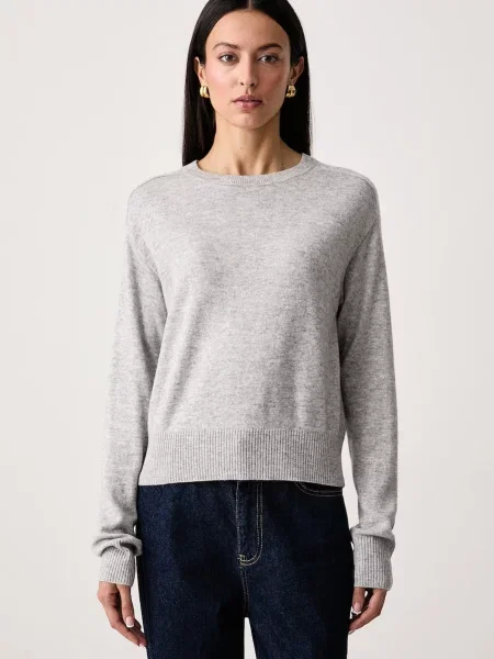 United Colors of Benetton pulover pentru femei cu lână gri