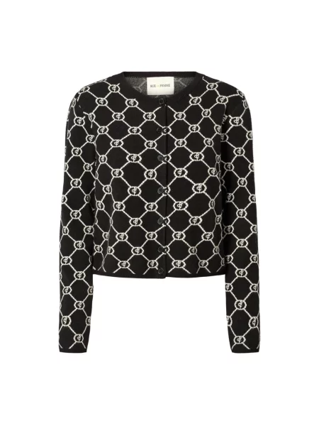 Lniany kardigan Rue De Femme czarny