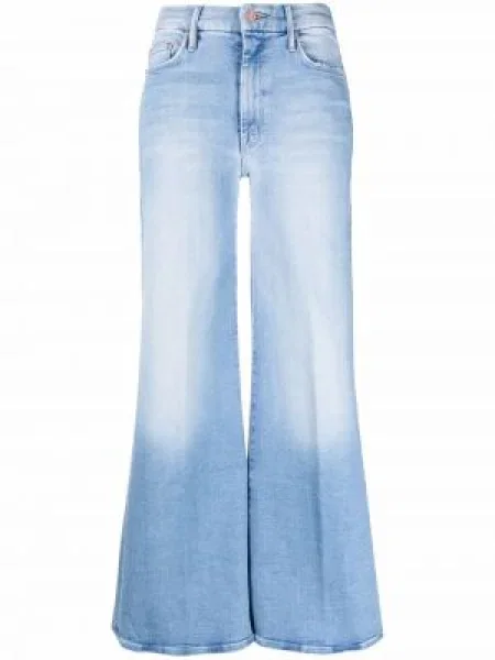 Szerokie jeansy Mother niebieskie