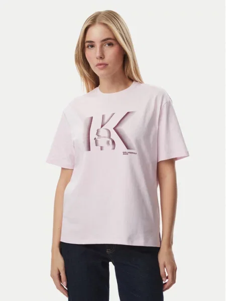 KARL LAGERFELD Футболка Світло-рожевий рожева