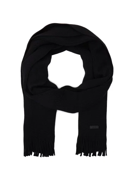 BOSS BLACK De lână șal Albas negru