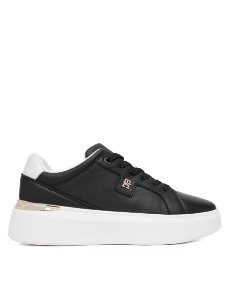 Sneakersy Tommy Hilfiger Th Chic Platform černá