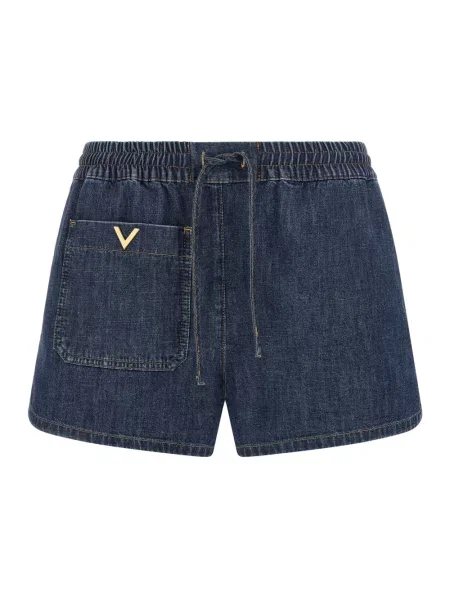 Szorty jeansowe Valentino Garavani niebieskie
