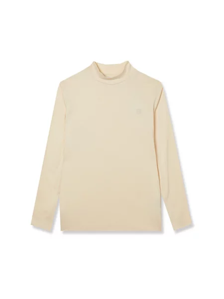 Bluza Baldessarini z długim rękawem z logo beżowa