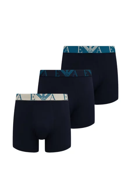 Boxeri Emporio Armani cu autograf albastru