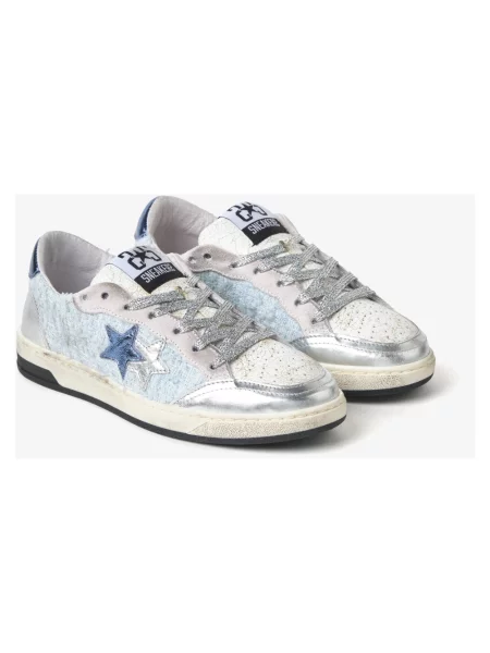 Sneakersy 2star skórzane niebieskie
