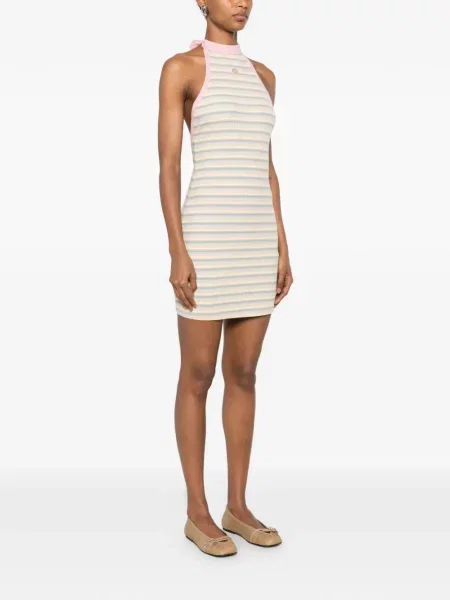Rochie mini Amiri cu gât halter roz