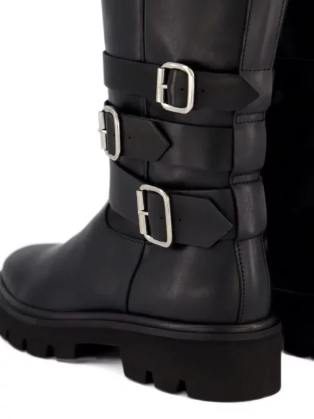 Botine Nubikk cu cataramă cu bretele negru
