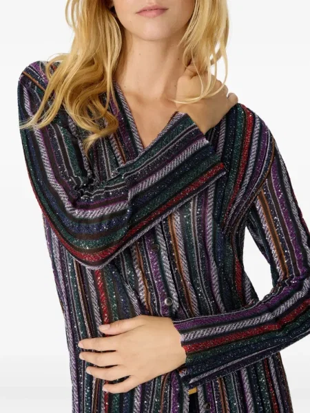 Cardigan Missoni cu paiete albastru