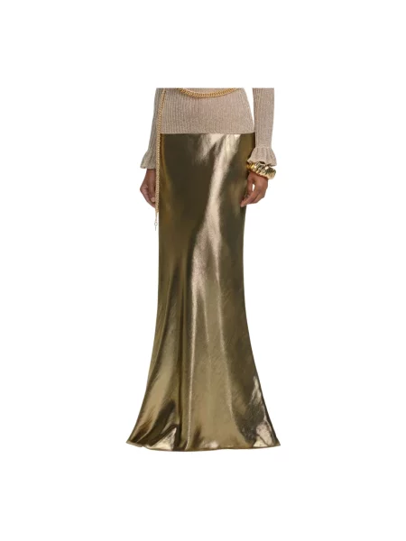 Spódnica maxi Self-portrait żółta