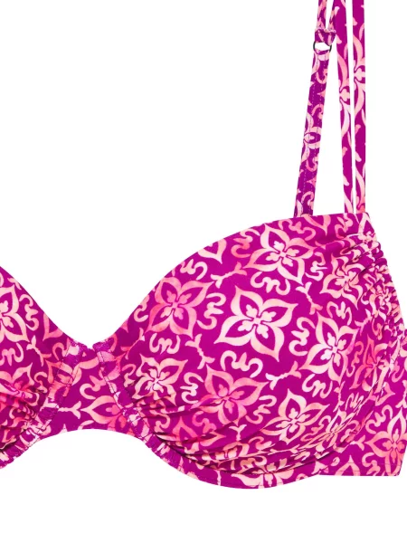 VIVANCE Bikinový top ružová / červeno-fialová fialová