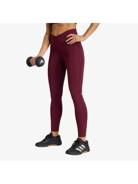 Legíny adidas W X-Over Leggings Maroon S