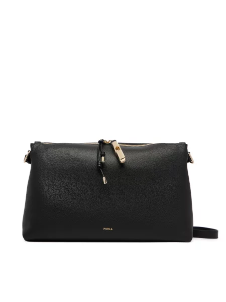 Τσάντα Furla Debby M CN μαύρο