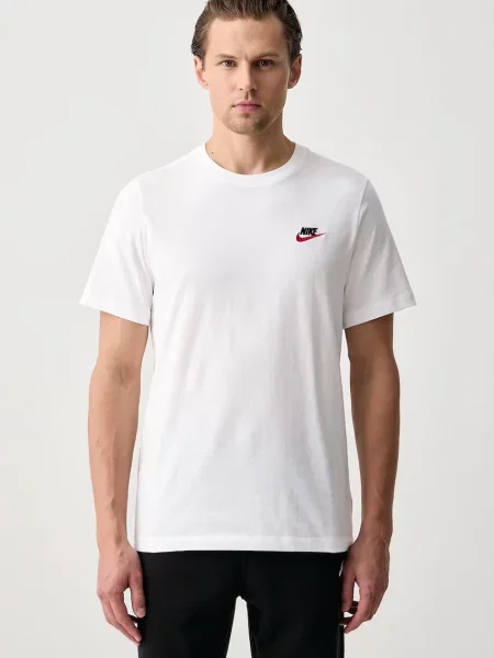 Nike Sportswear basic tričko Club bílé
