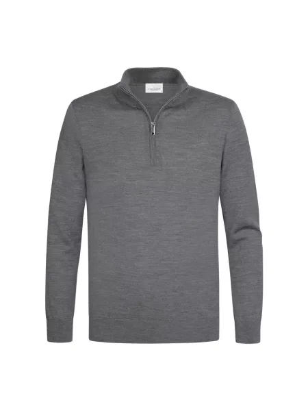 Sweter z golfem Profuomo szary