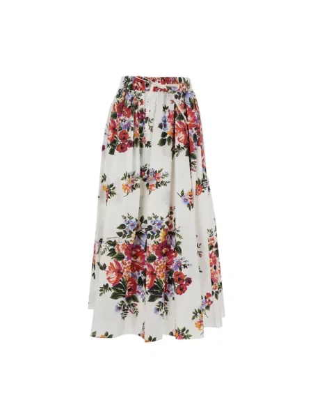 Spódnica midi Dolce And Gabbana biała
