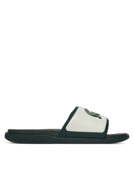 Чехли Lacoste SERVE SLIDE DUAL мъжки зелено
