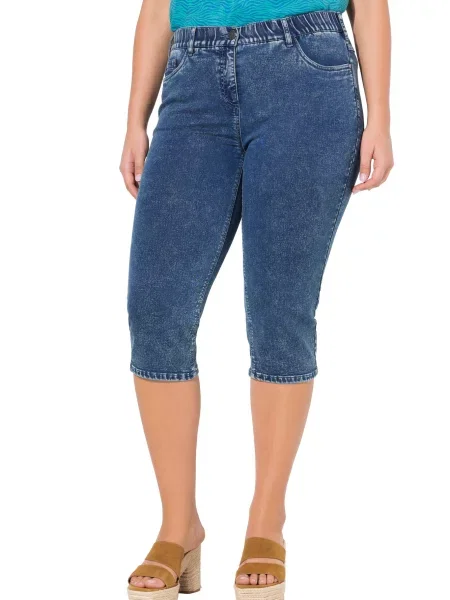 Ulla Popken Džínsy denim modrá