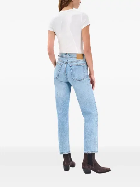 Дънки straight leg Rag & Bone синьо