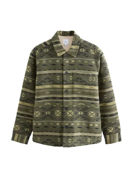 Next Geacă de primăvară-toamnă oliv / verde deschis alb