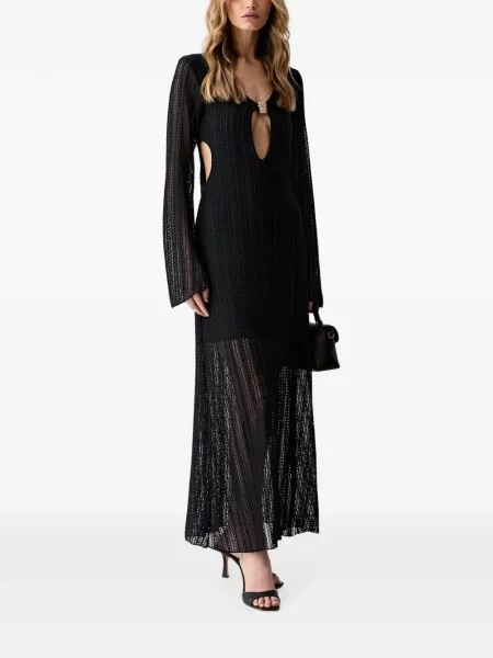 Rochie maxi Haveone tricotate negru
