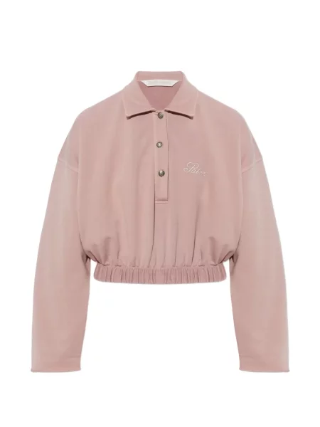 Decupat tricou polo Palm Angels roz