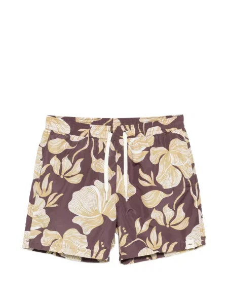 Slip de baie Altea cu model floral cu imagine maro