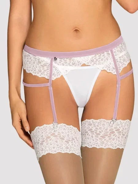 Кружевной для чулок Пояс_Obsessive_Lilyanne білі