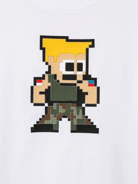 Koszulka dziecięca Mostly Heard Rarely Seen 8-bit biała