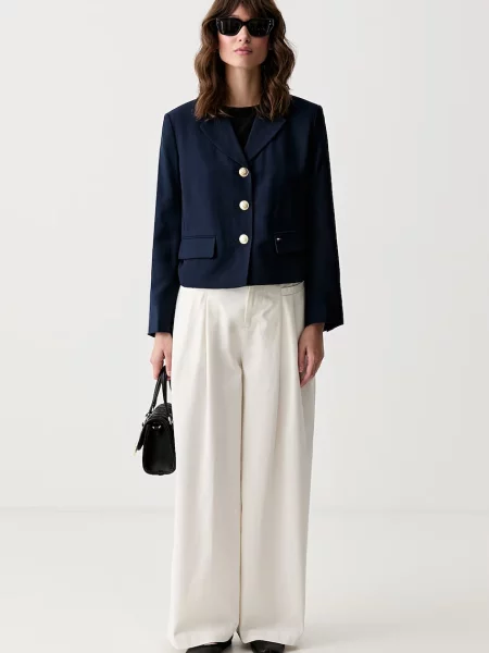 Tommy Jeans Sacou bleumarin