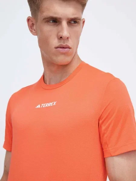 Спортивна футболка adidas TERREX Multi однотонна помаранчевий