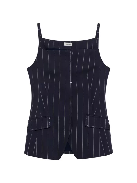 Bluzka Simkhai bez rękawów w paski niebieska