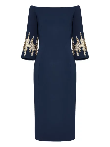 Kostiumas midi suknelė Jenny Packham iki kelių mėlyna